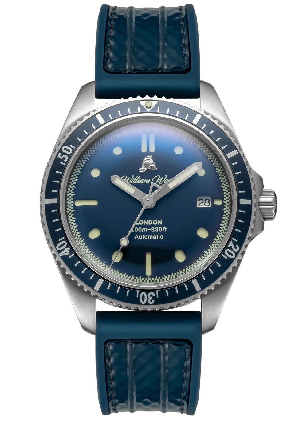 William Wood Valiant The Blue Watch orologio blu automatico 41mm