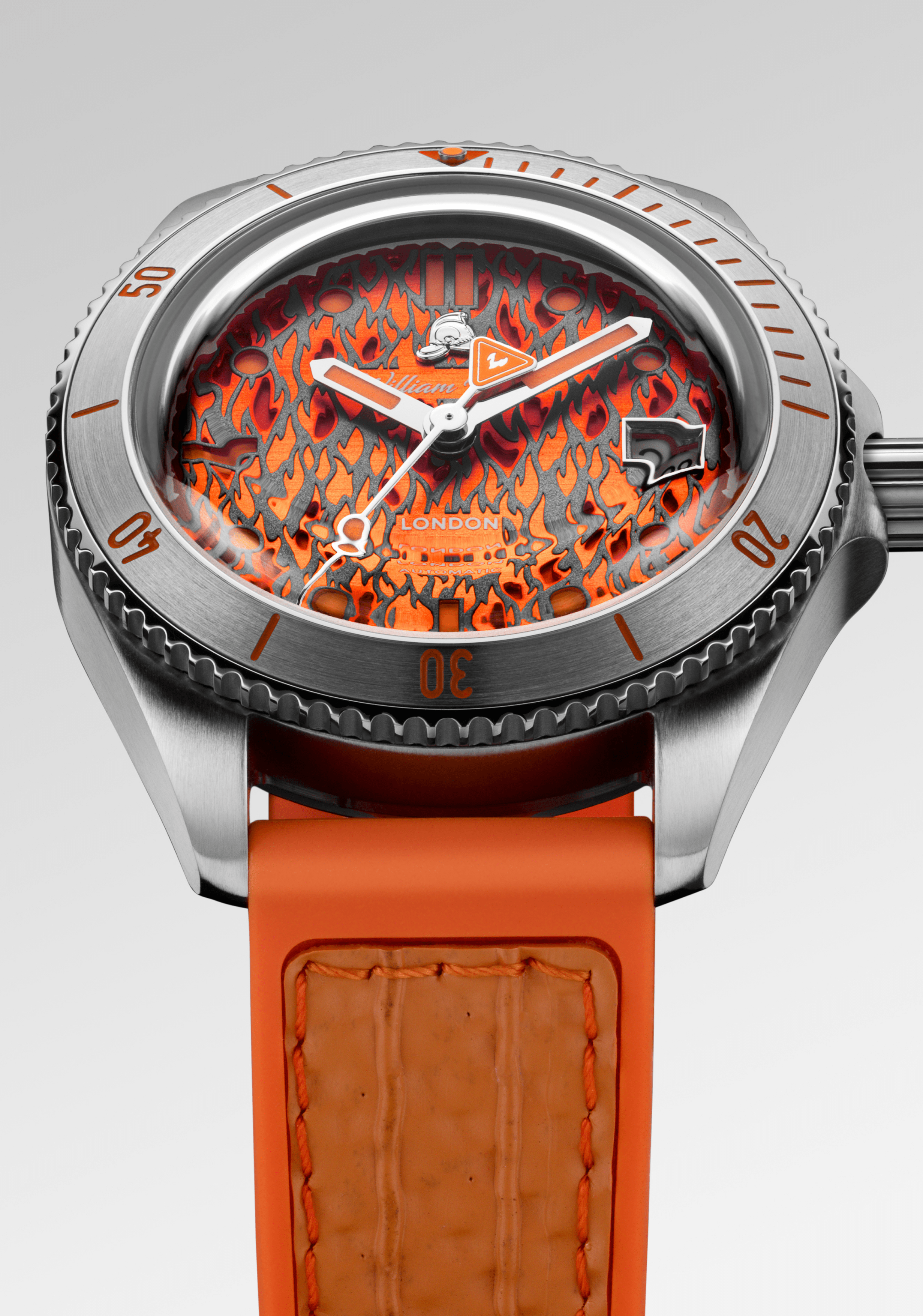 William Wood Fire Extinguisher Fire Watch Orologio Automatico 41mm