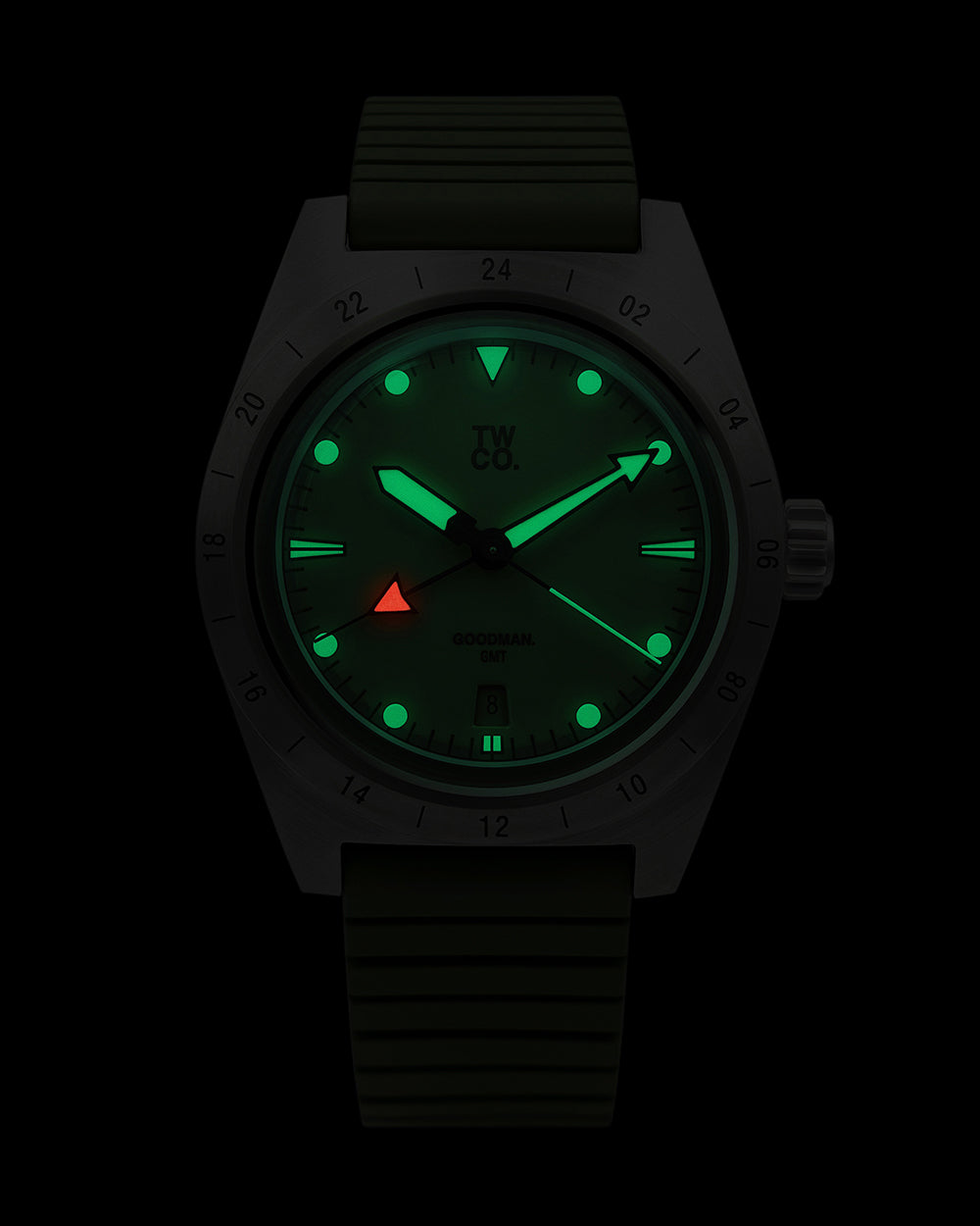 Tool Watch Co. TWCO. Goodman GMT orologio GMT Utility acciaio