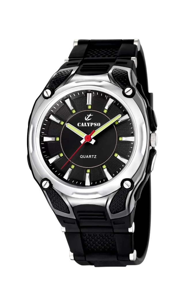 Calypso Basic K5560/2 orologio uomo gomma nero