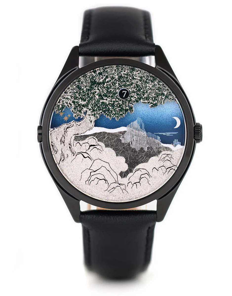 Mr Jones The Ascendent orologio automatico nero 37mm jump hour