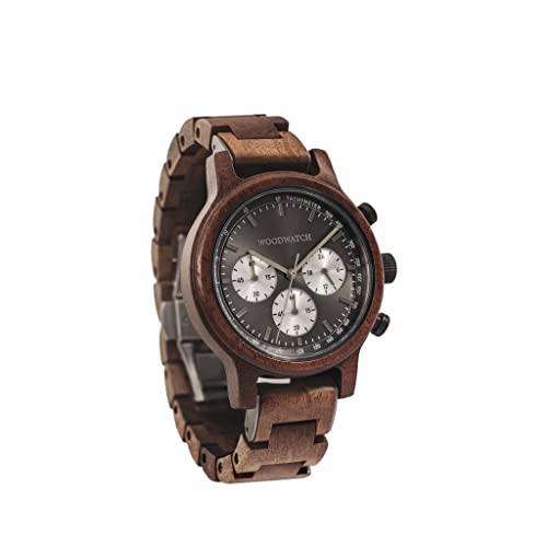 WoodWatch Chronograph Chrono Slate orologio uomo grigio