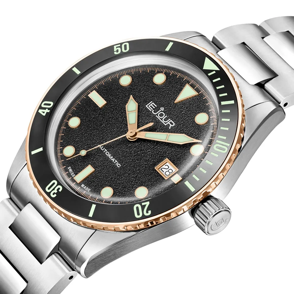 LeJour Seacolt Diver LJ-SCD-001 orologio nero acciaio 42mm
