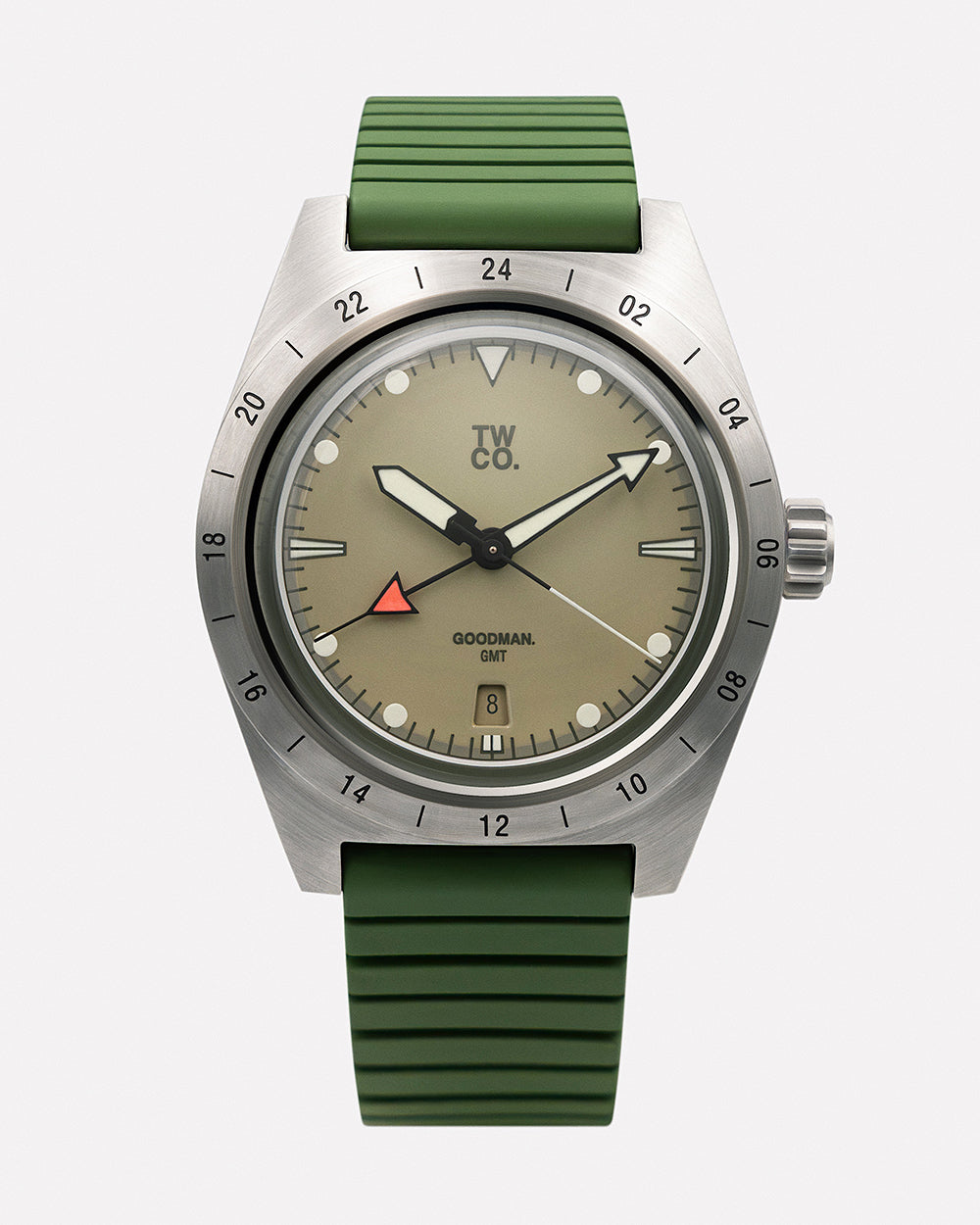 Tool Watch Co. TWCO. Goodman GMT orologio GMT Utility acciaio