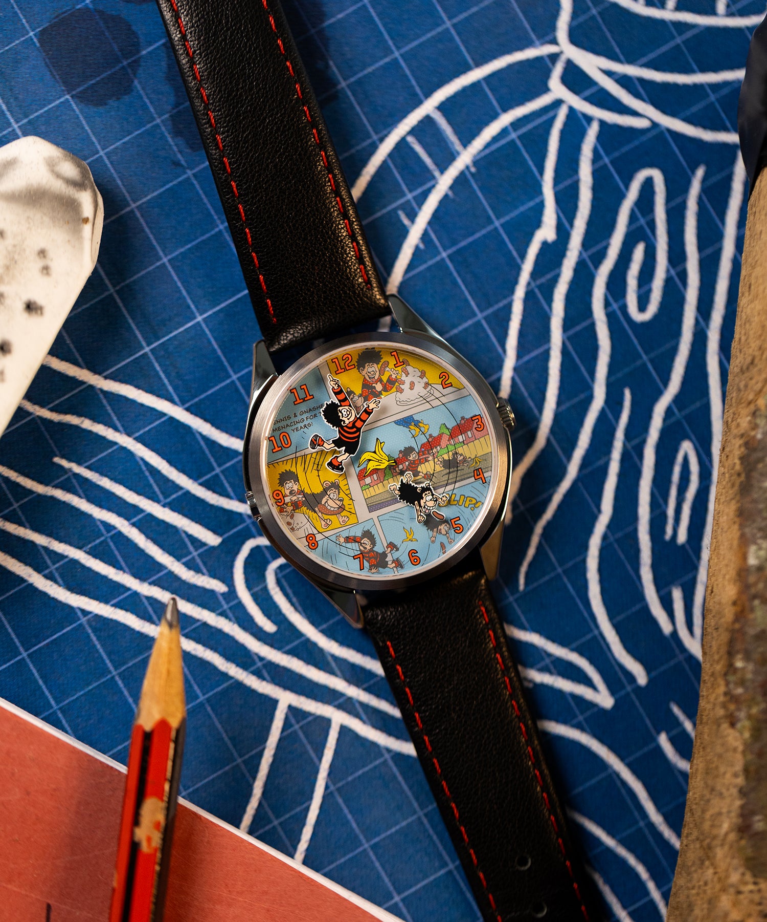 Mr Jones Beano x MJW orologio quarzo 37mm argento