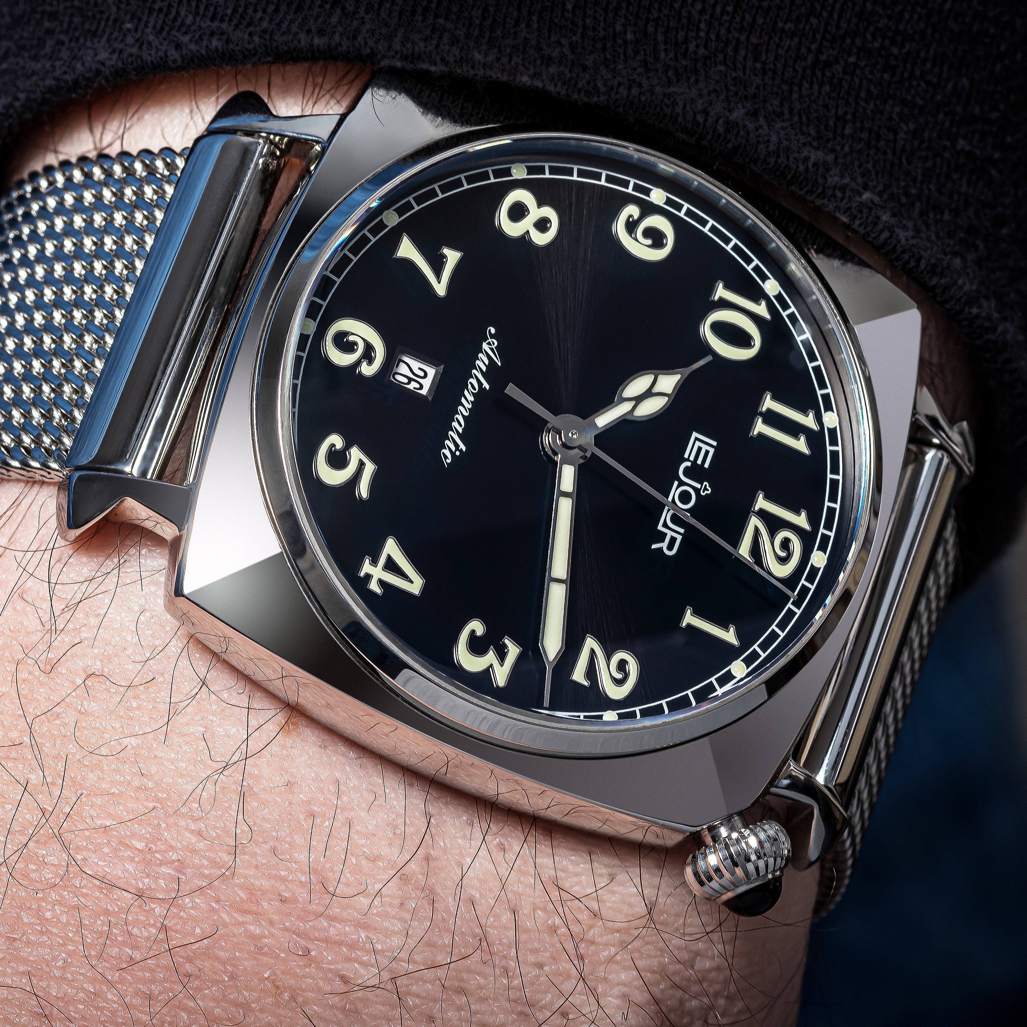 LeJour Heritage LJ-HR-001 orologio automatico nero 42mm
