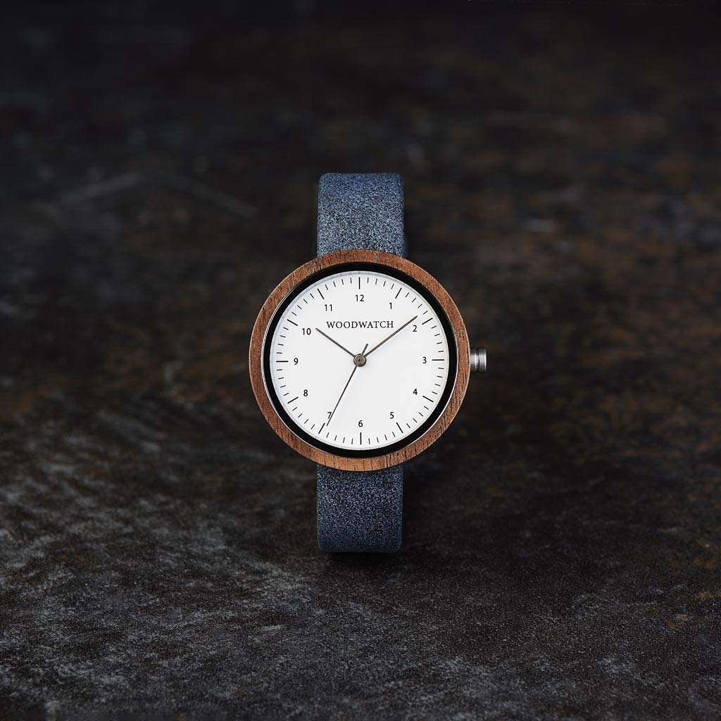 WoodWatch Nordic Stockholm orologio legno 36 mm pelle