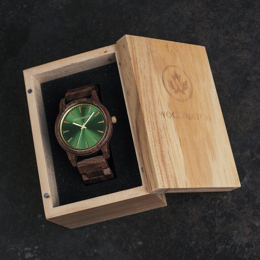 WoodWatch Classic Camo Walnut Orologio Uomo Antispruzzo
