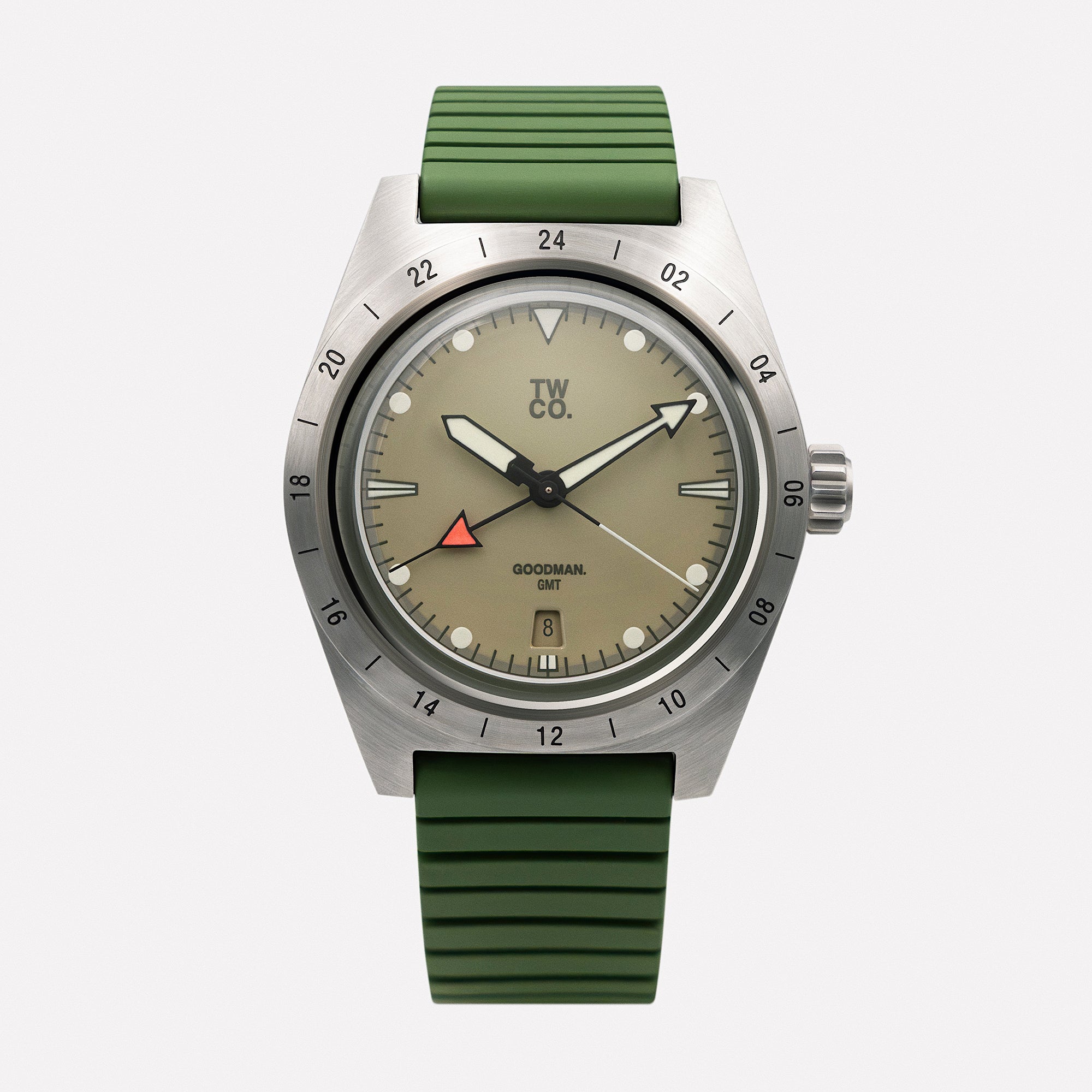 Tool Watch Co. TWCO. Goodman GMT orologio GMT Utility acciaio