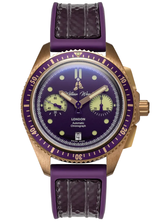 William Wood Triumph Jubilee orologio cronografo bronzo