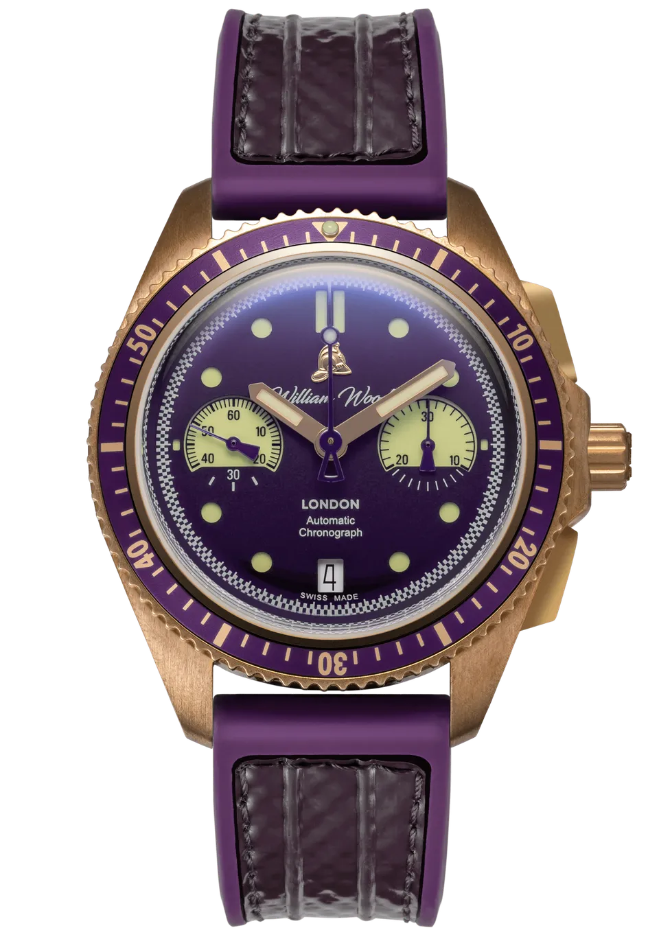 William Wood Triumph Jubilee orologio cronografo bronzo