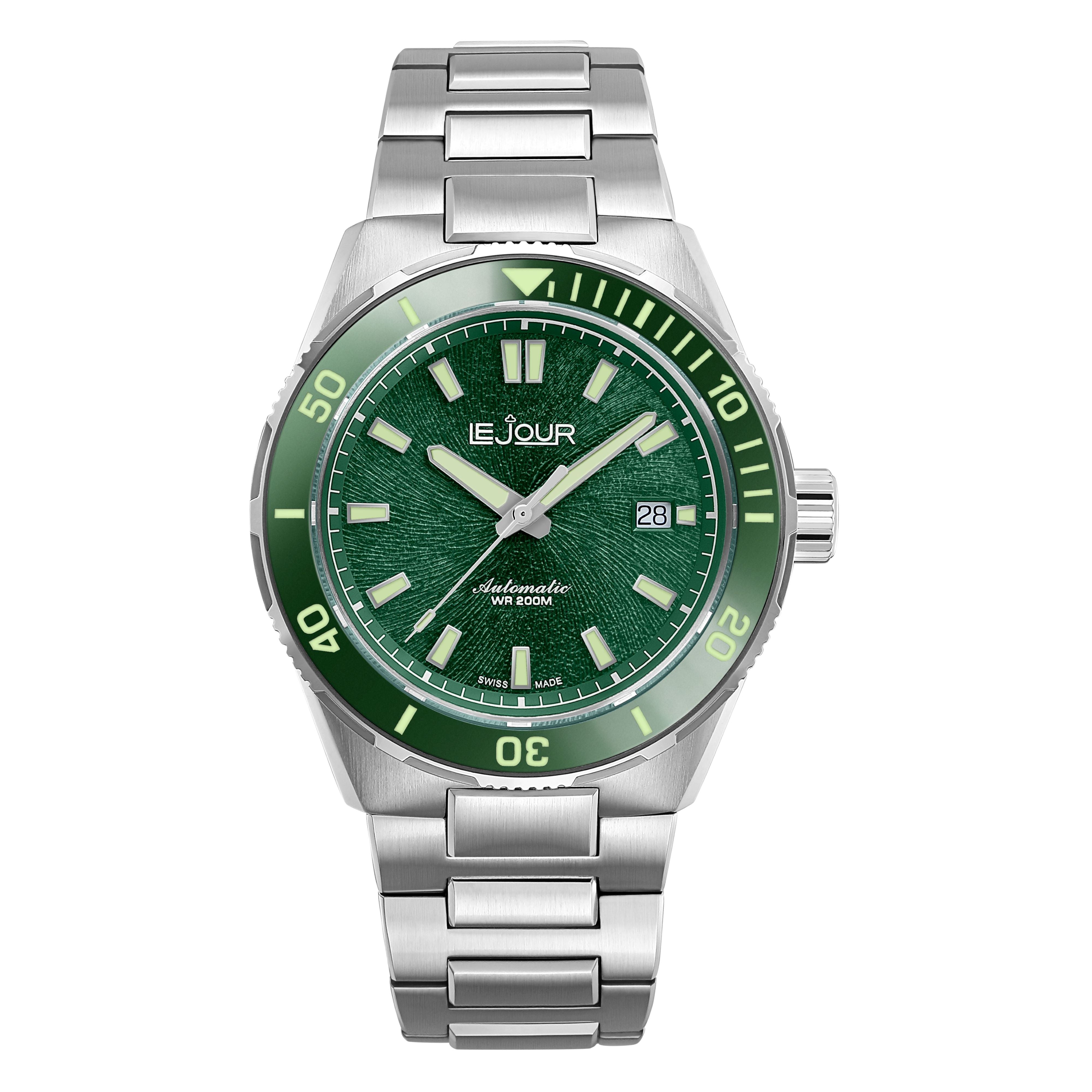 LeJour Coral Diver LJ-CD-004 orologio automatico verde
