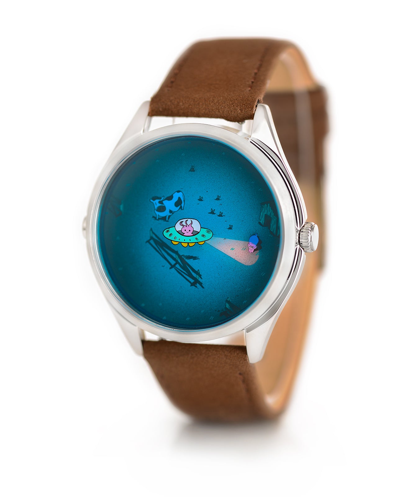 Mr Jones Beam me up! orologio quarzo 37mm argento UFO