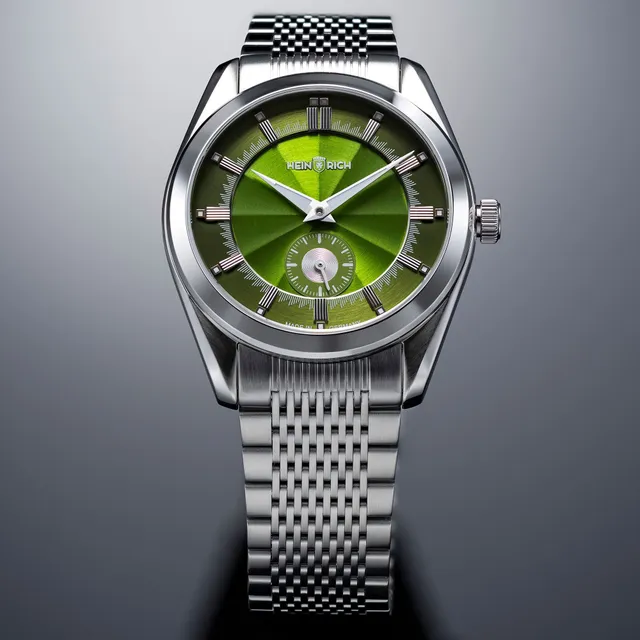 Heinrich Radiance orologio acciaio verde elegante