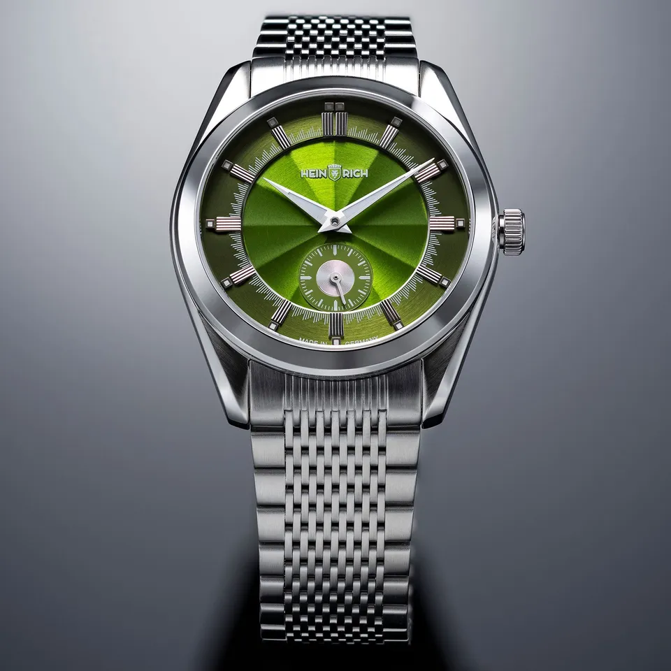 Heinrich Radiance orologio acciaio verde elegante
