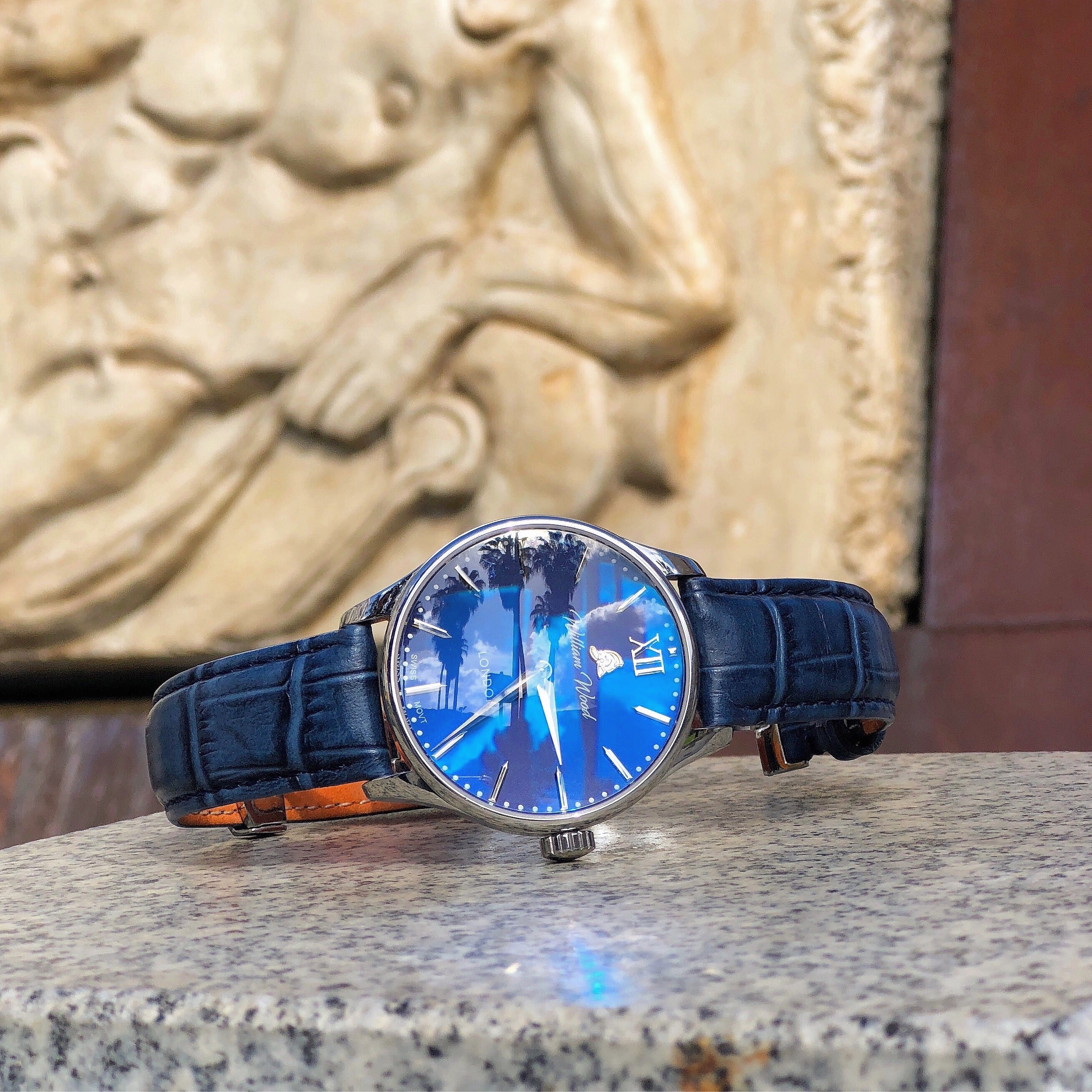 William Wood Chivalrous Midnight Blue orologio blu quarzo fire hose