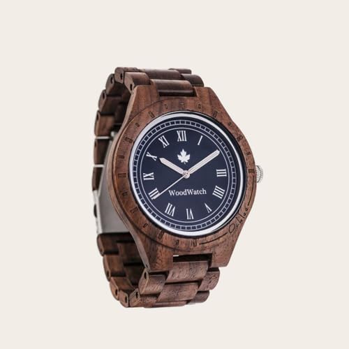 Woodwatch Classic Oaklee Mariner orologio legno noce blu