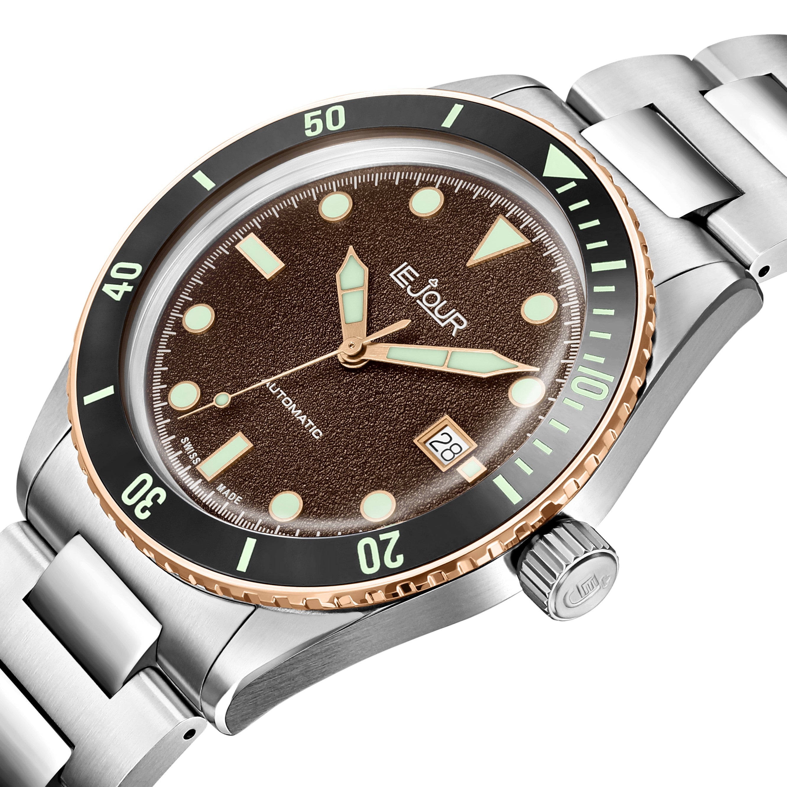 LeJour Seacolt Diver LJ-SCD-004 Automatico 42mm Marrone
