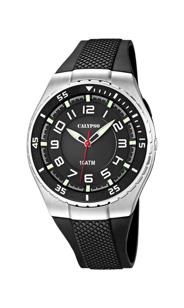 Calypso Basic K6063/4 orologio uomo nero plastica quarzo