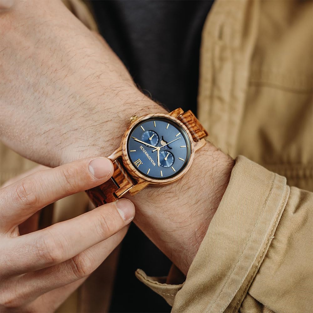 WoodWatch Classic Sailor Orologio Uomo Legno Bracciale