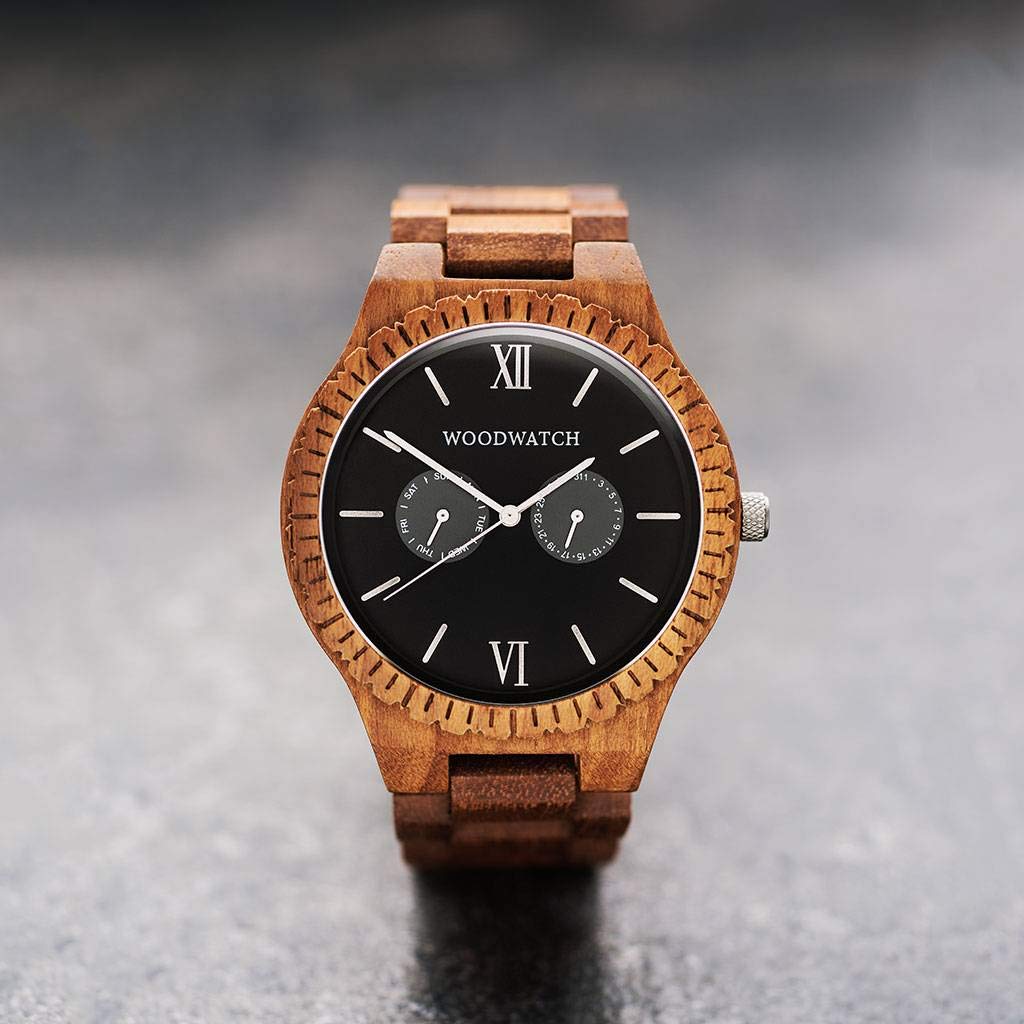 Woodwatch Classic Midnight Black orologio legno 47 mm
