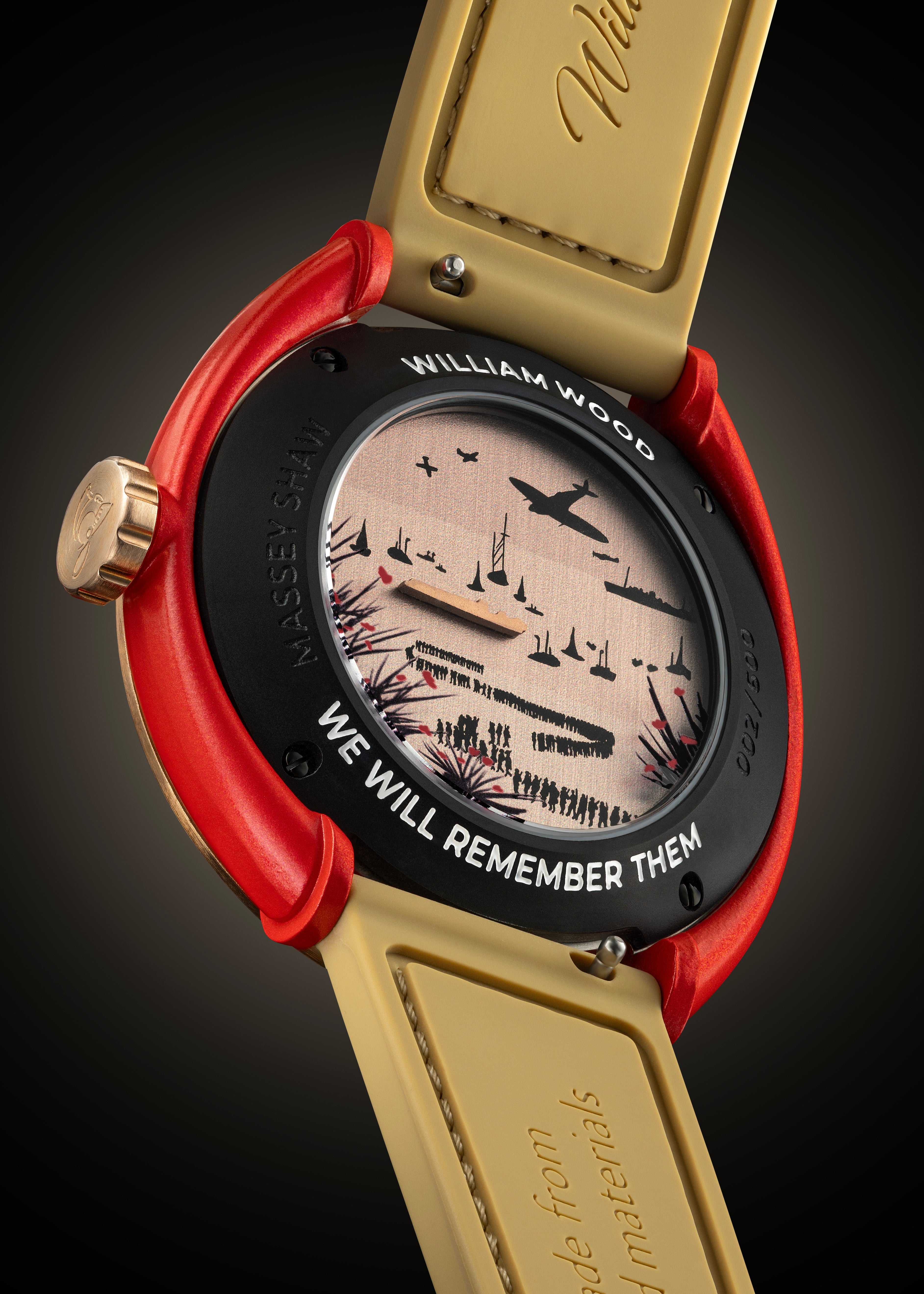 William Wood Dunkirk Orologio Bronzo 42mm Fire Gear