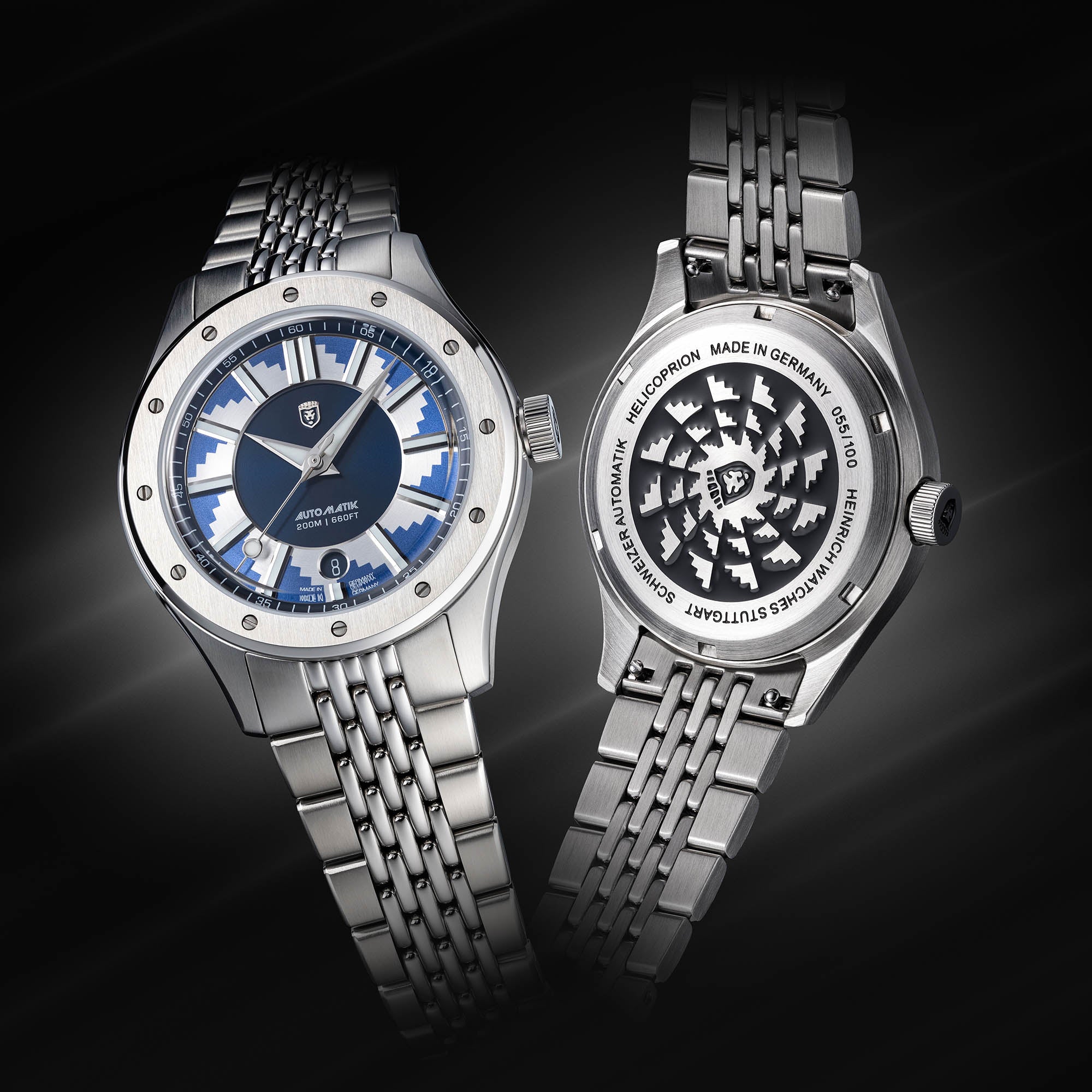 Heinrich Helicoprion orologio Buzzsaw MKII arancione