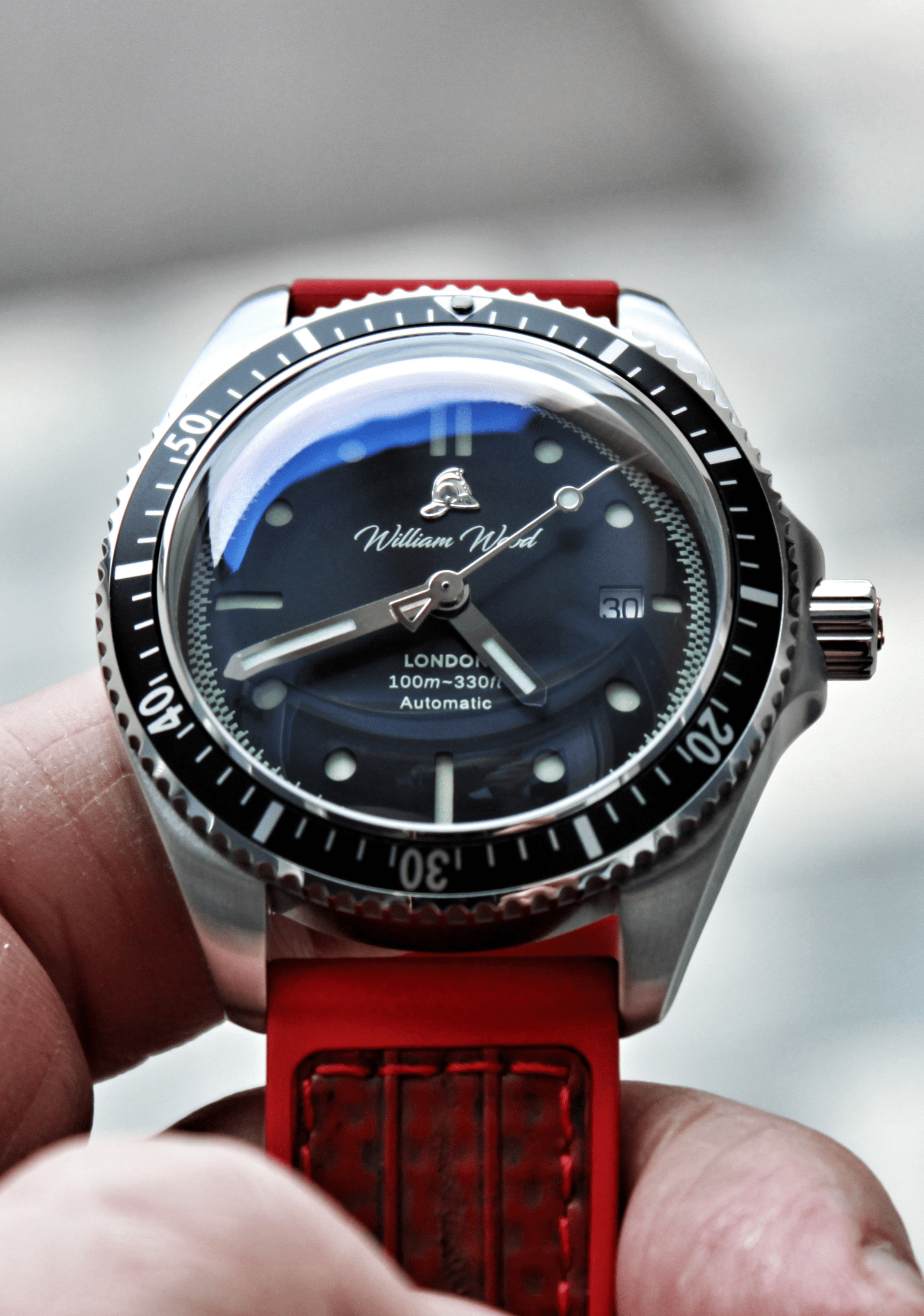 William Wood Valiant Black Orologio Acciaio Black Fire Hose