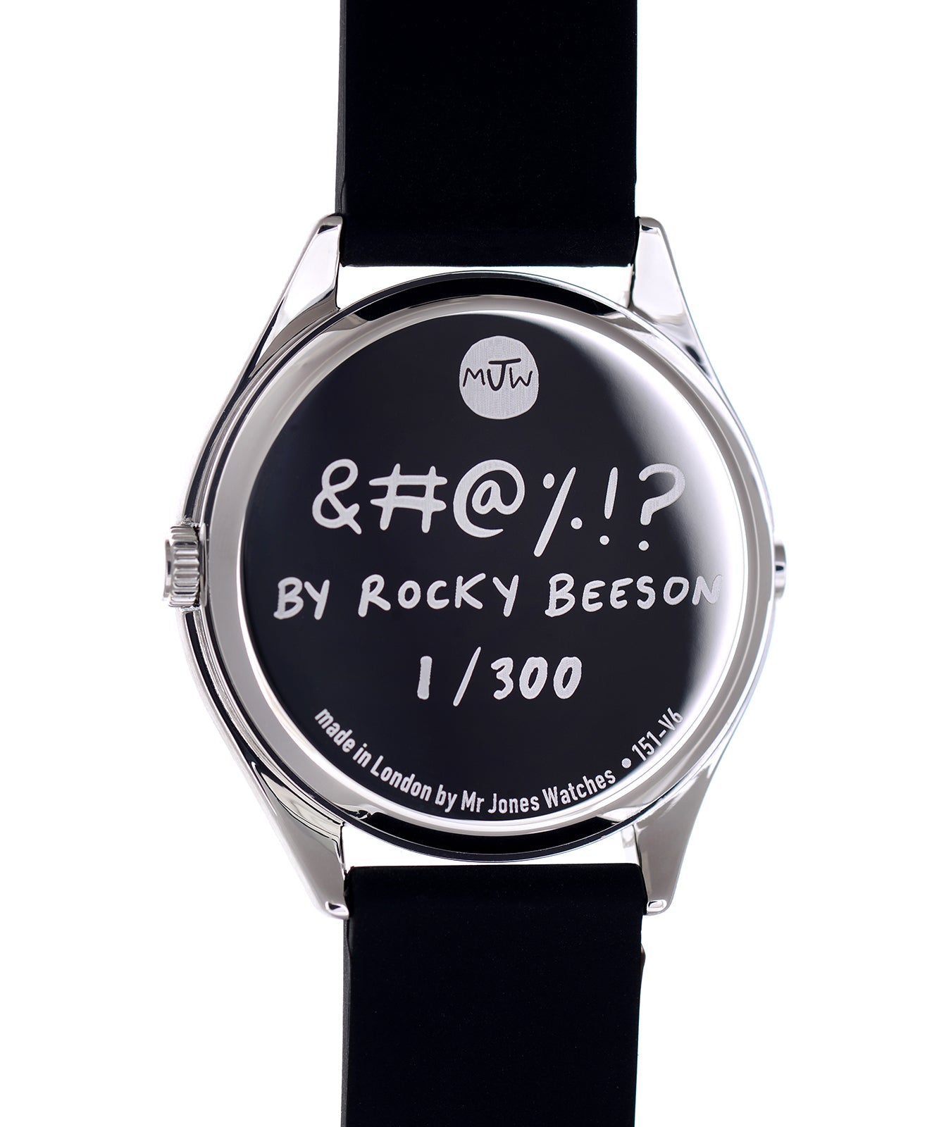 Mr Jones &#@%!? 37mm orologio quarzo nero edizione 300