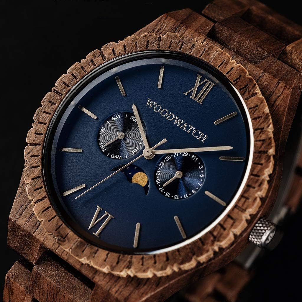 WoodWatch Classic Neptune orologio legno 47 mm uomo