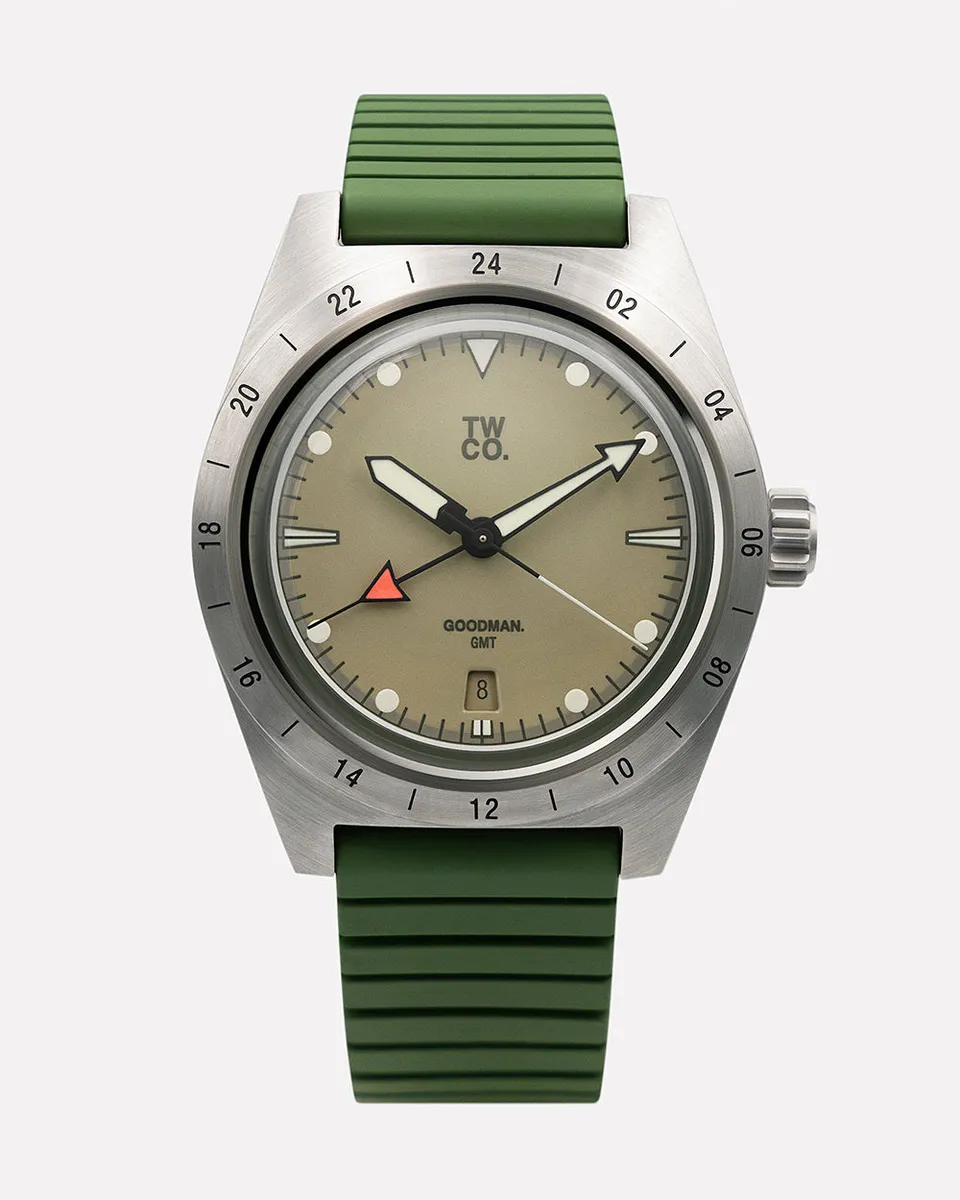 Tool Watch Co. TWCO. Goodman GMT orologio GMT Utility acciaio