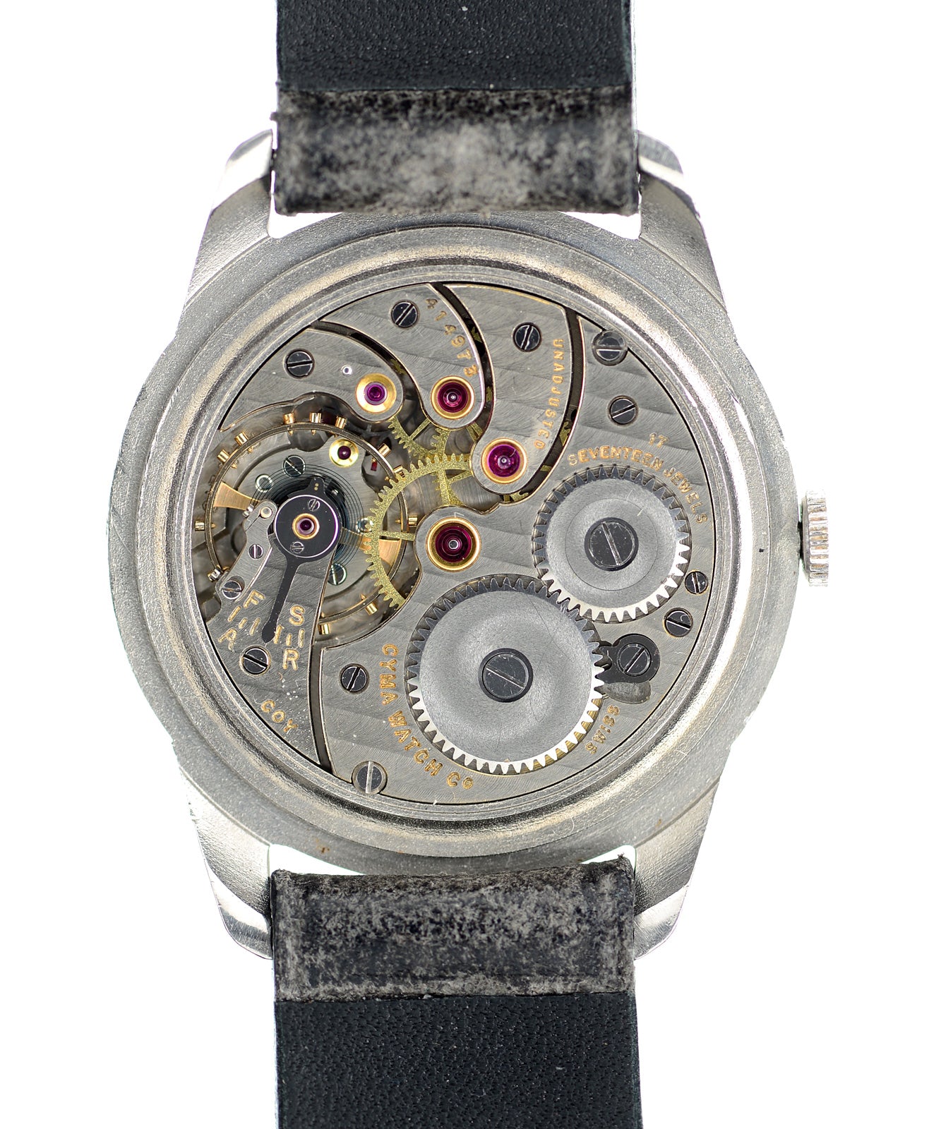 Cyma cronometro orologio vintage anni 40 acciaio
