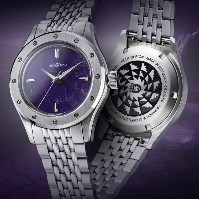 Heinrich Helicoprion Amethyst orologio ametista edizione limitata