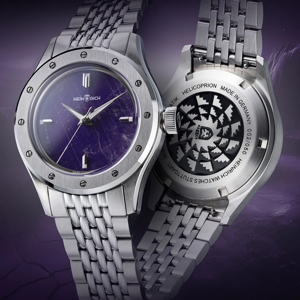 Heinrich Helicoprion Amethyst orologio ametista edizione limitata