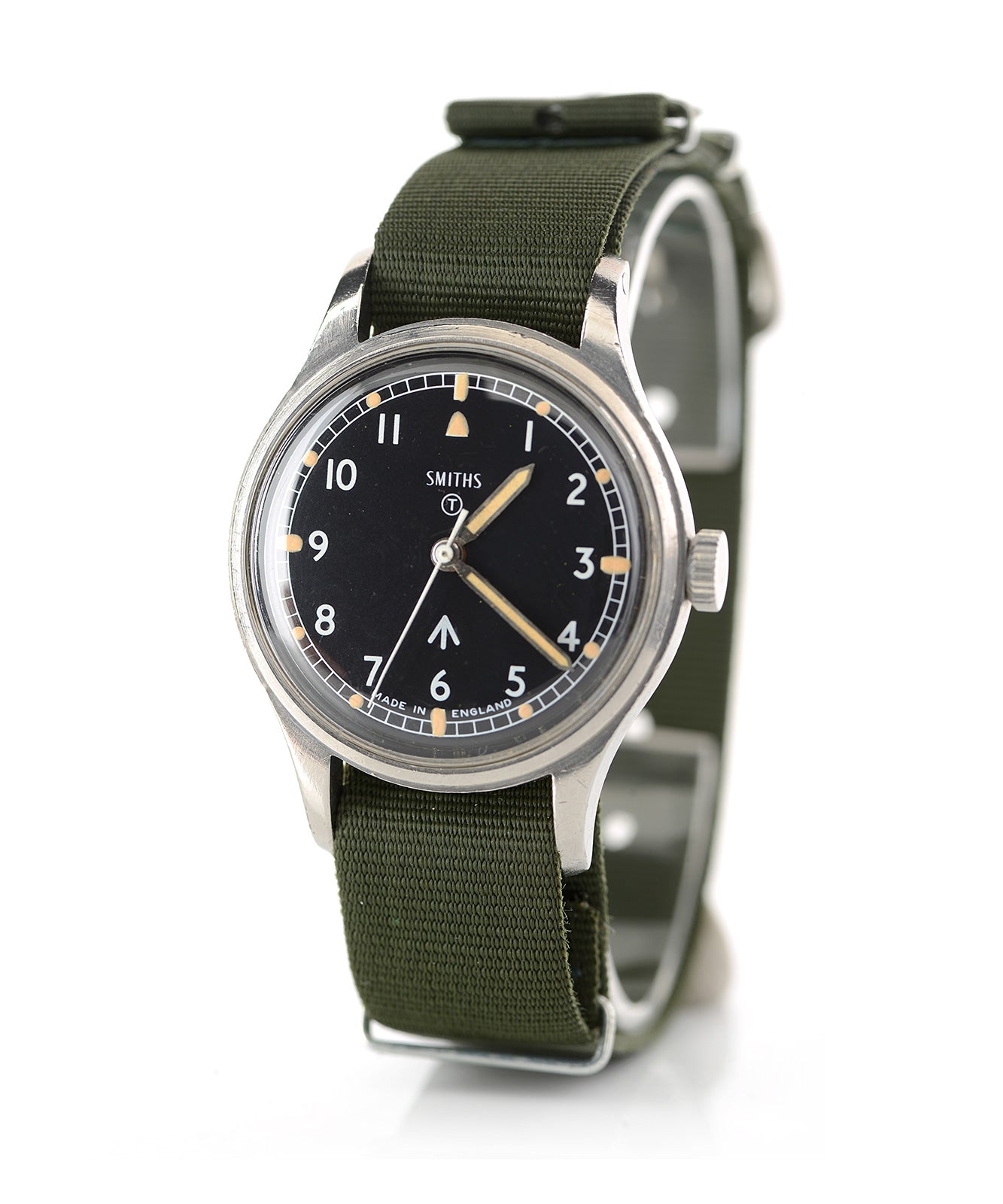 Smiths W10 1968 orologio militare acciaio nero