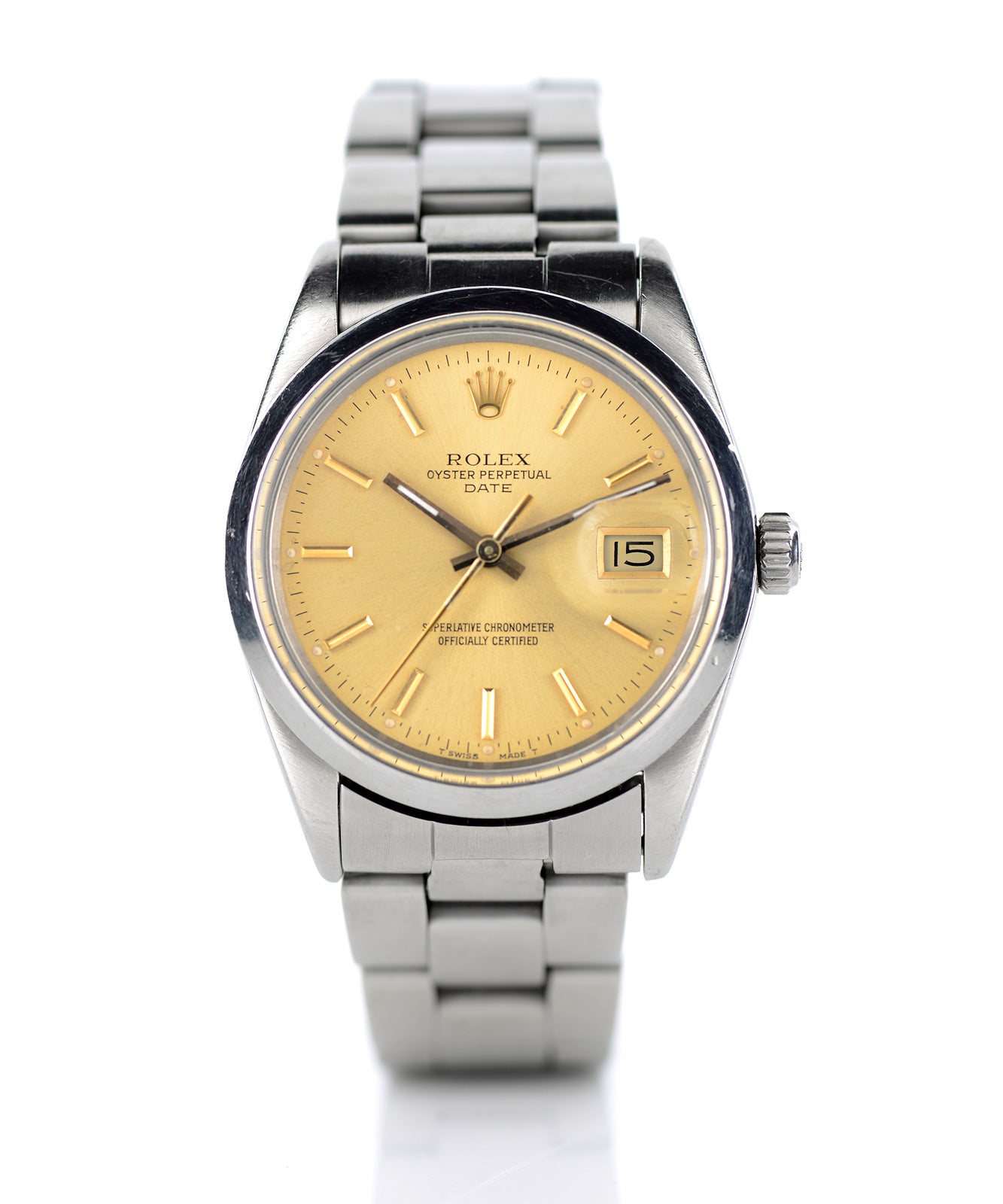 Rolex Date orologio automatico acciaio 34mm 1987
