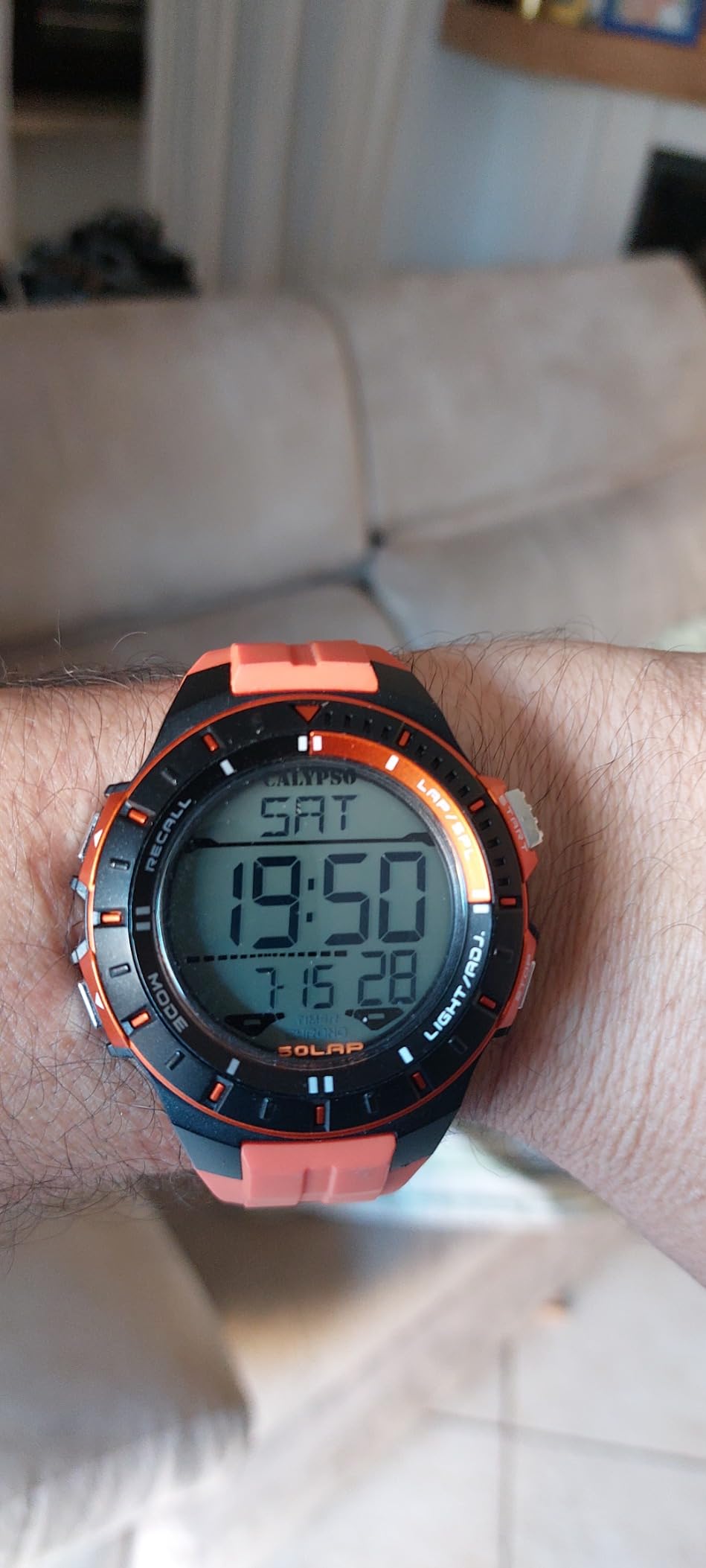 Calypso Urban Digital K5607 orologio digitale blu uomo 10 ATM