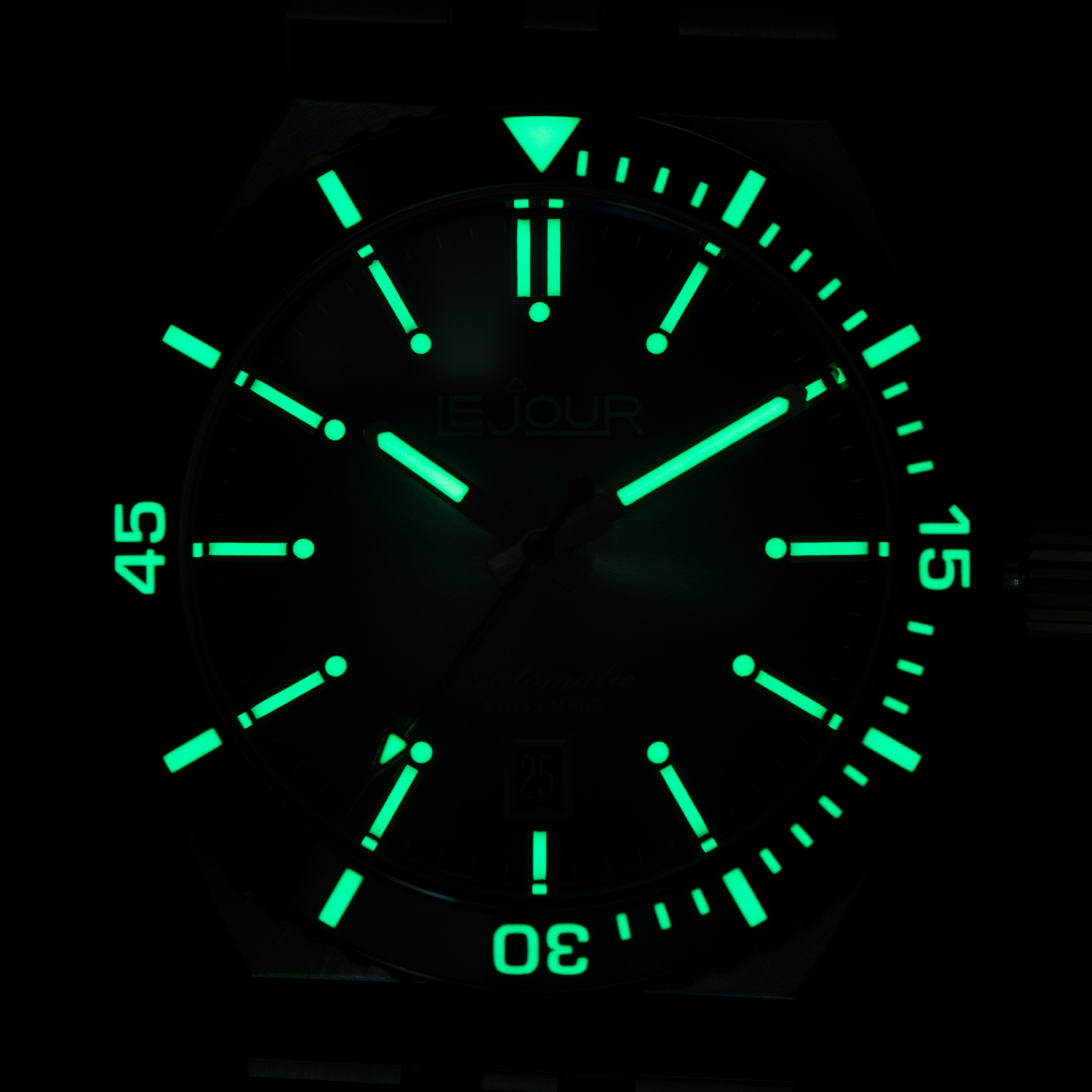 LeJour Delmare LJ-DM-006 orologio automatico nero oro