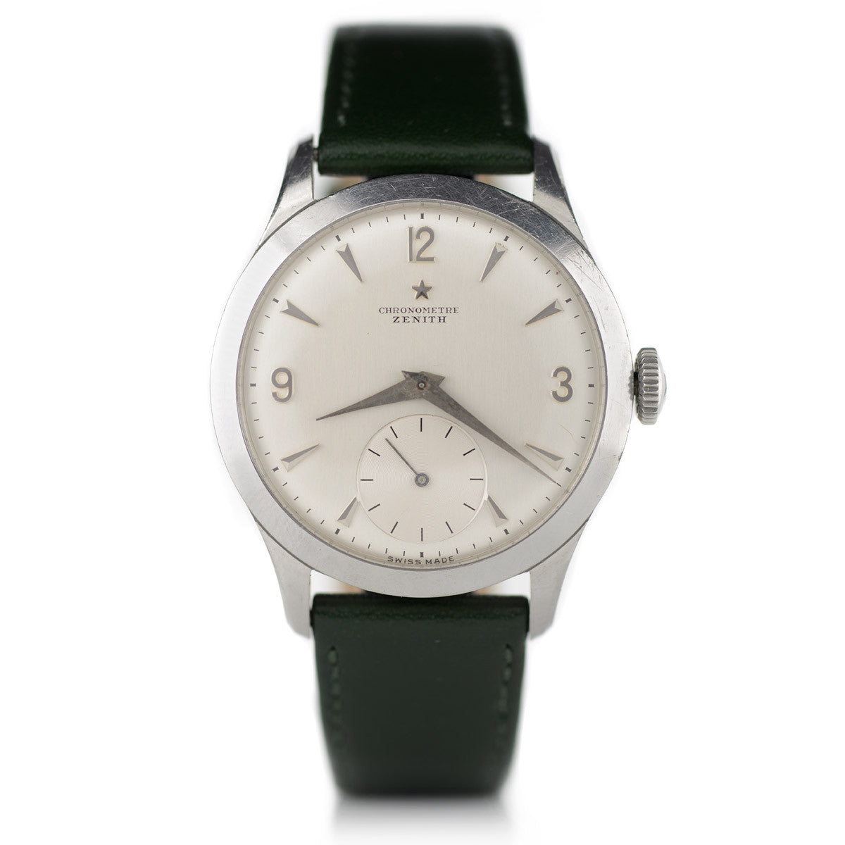 Zenith Cronometro orologio manuale acciaio 37mm 1954