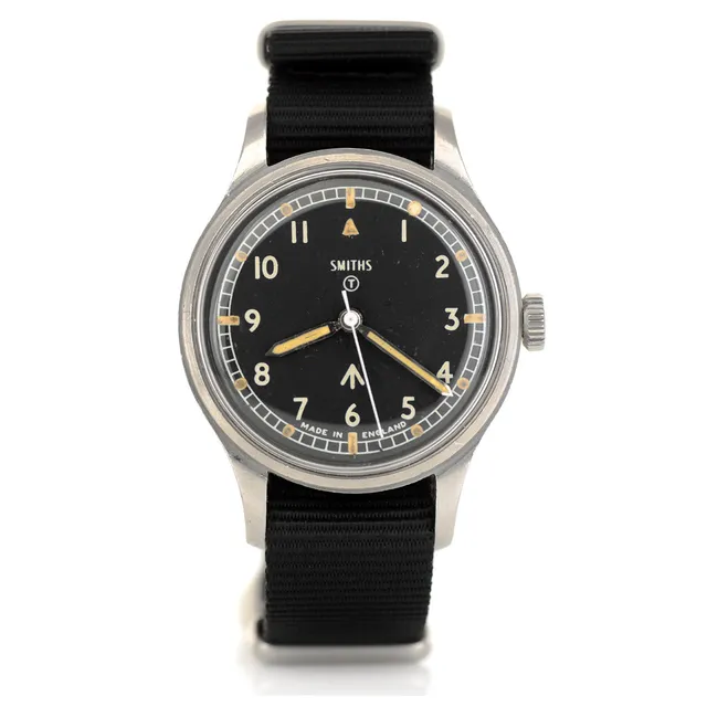 Smiths W10 1968 orologio militare acciaio quadrante nero