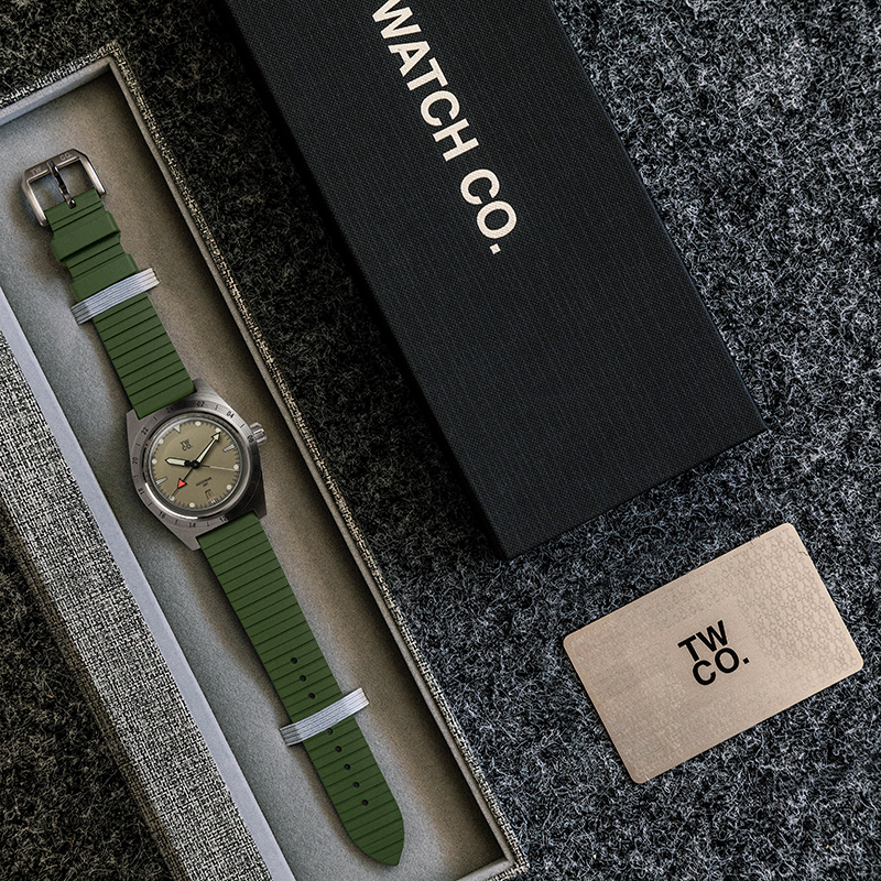 Tool Watch Co. TWCO. Goodman GMT orologio GMT Utility acciaio