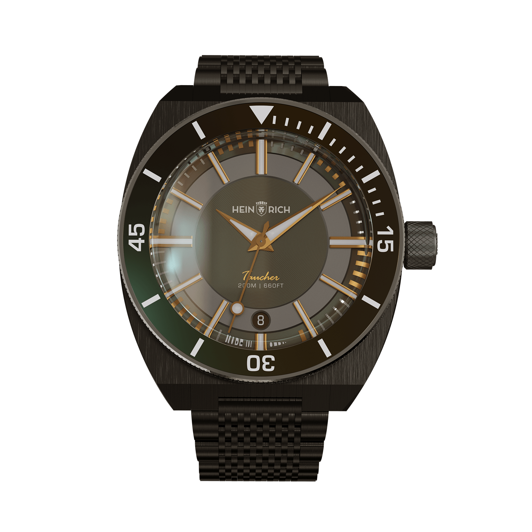 Heinrich Taucher LX orologio automatico acciaio