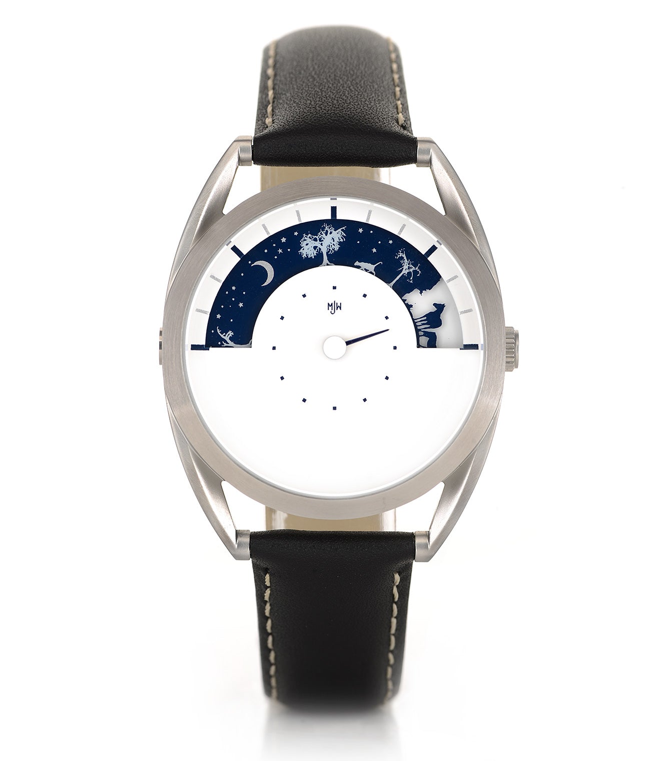 Mr Jones Sun and Moon orologio quarzo 37mm argento