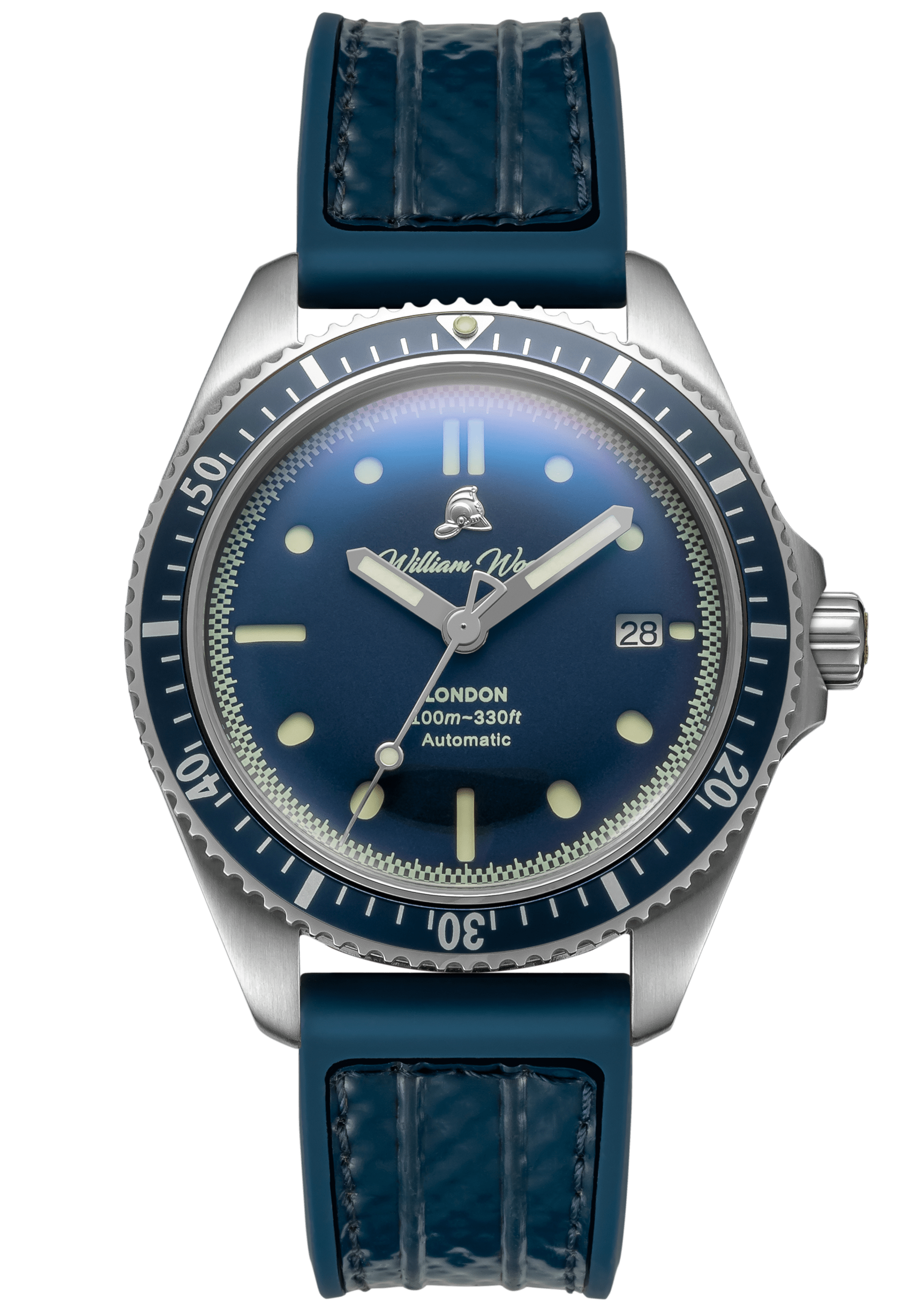 William Wood Valiant The Blue Watch orologio blu automatico 41mm