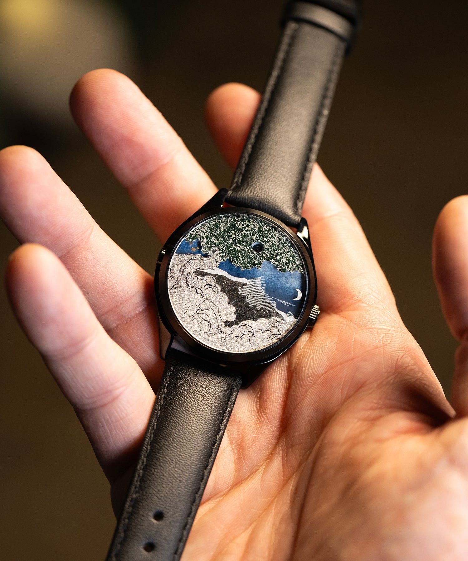 Mr Jones The Ascendent orologio automatico nero 37mm jump hour