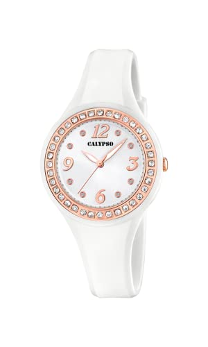 Calypso Basic bianco orologio donna gomma 10 bar