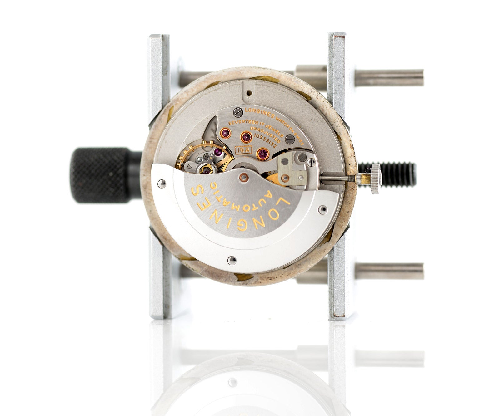Longines 1957 orologio da polso oro bianco 33mm diamanti automatico