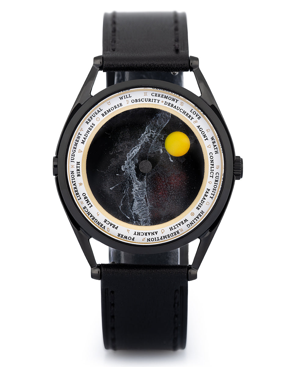 Mr Jones Printers Edition Dawn West Dusk East orologio luna colorata