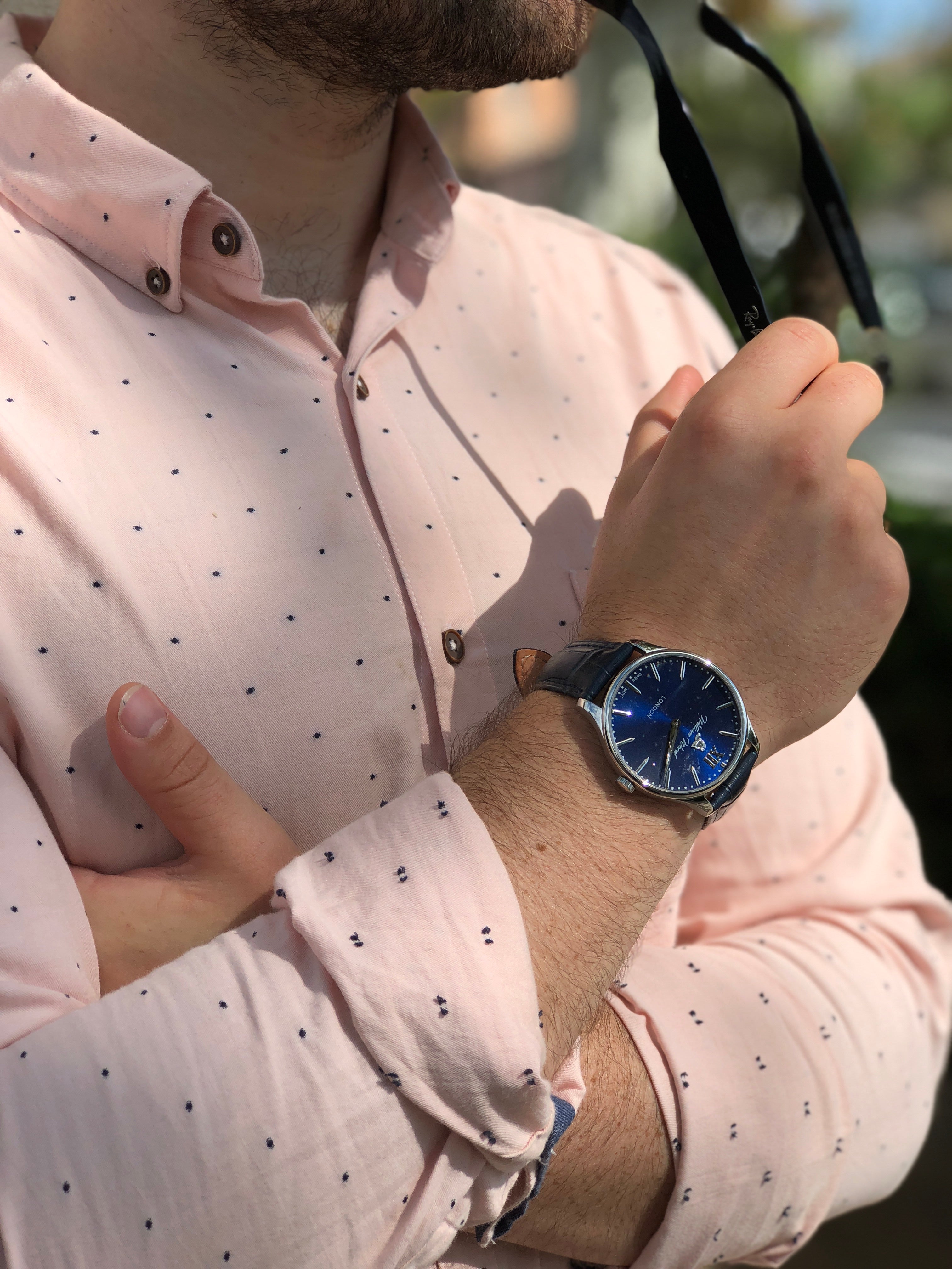 William Wood Chivalrous Midnight Blue orologio blu quarzo fire hose