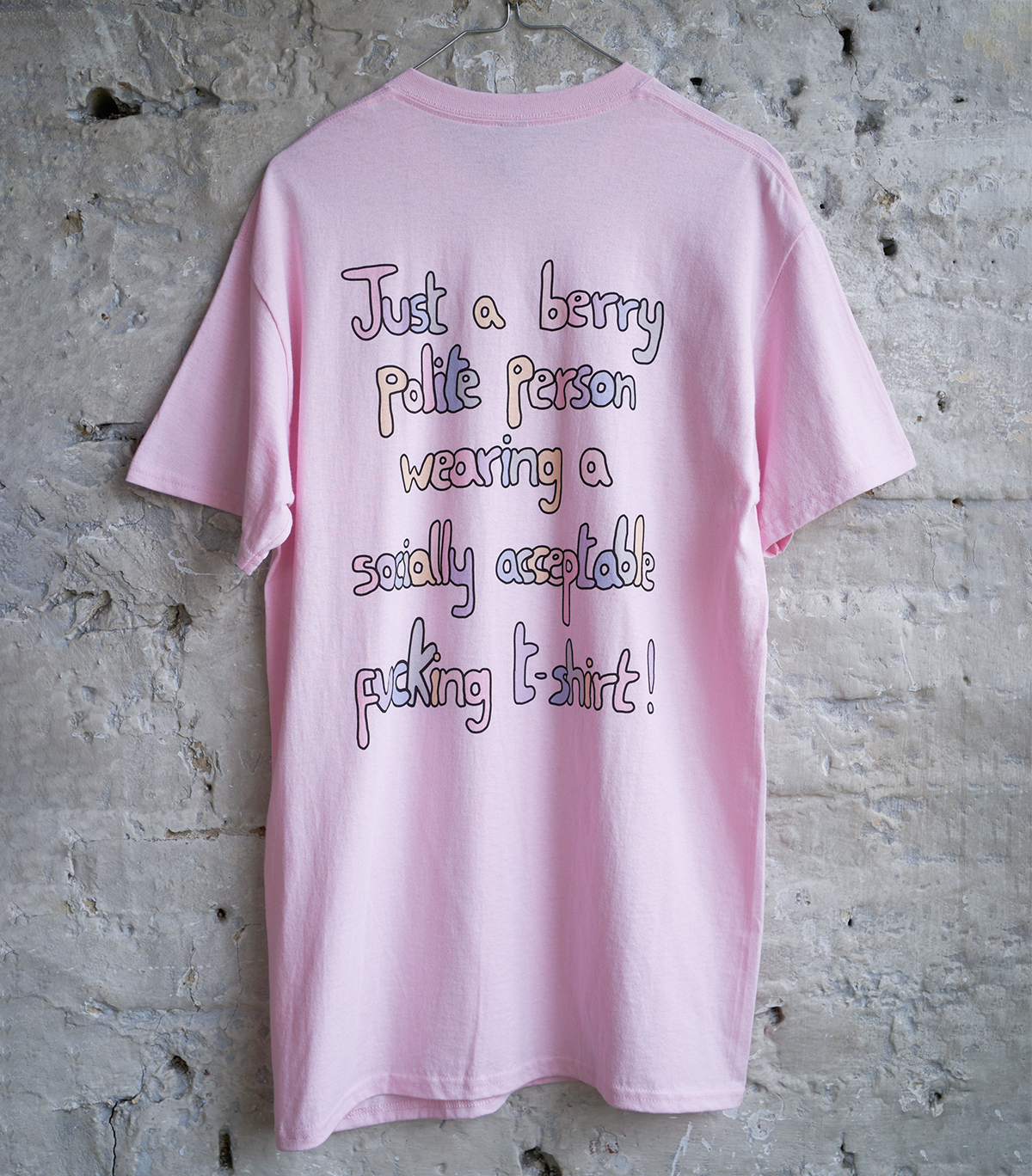 Berry Polite t-shirt rosa cotone taglia M unisex